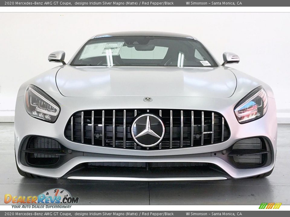 2020 Mercedes-Benz AMG GT Coupe designo Iridium Silver Magno (Matte) / Red Pepper/Black Photo #2