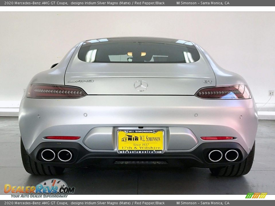 2020 Mercedes-Benz AMG GT Coupe designo Iridium Silver Magno (Matte) / Red Pepper/Black Photo #3