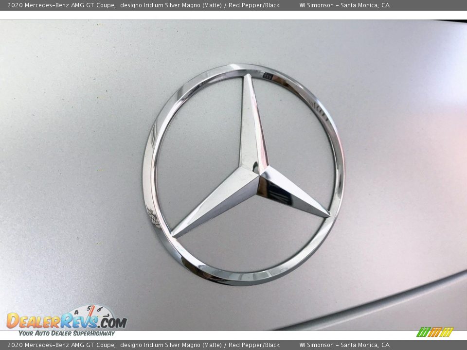 2020 Mercedes-Benz AMG GT Coupe designo Iridium Silver Magno (Matte) / Red Pepper/Black Photo #7