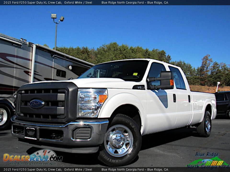 2015 Ford F250 Super Duty XL Crew Cab Oxford White / Steel Photo #1