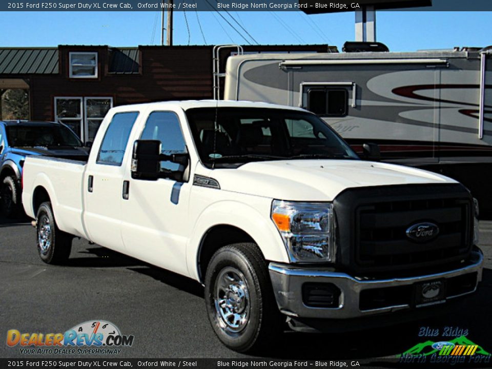 2015 Ford F250 Super Duty XL Crew Cab Oxford White / Steel Photo #6