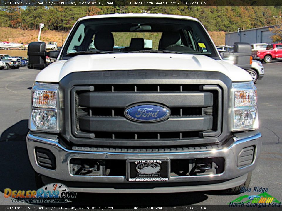 2015 Ford F250 Super Duty XL Crew Cab Oxford White / Steel Photo #7