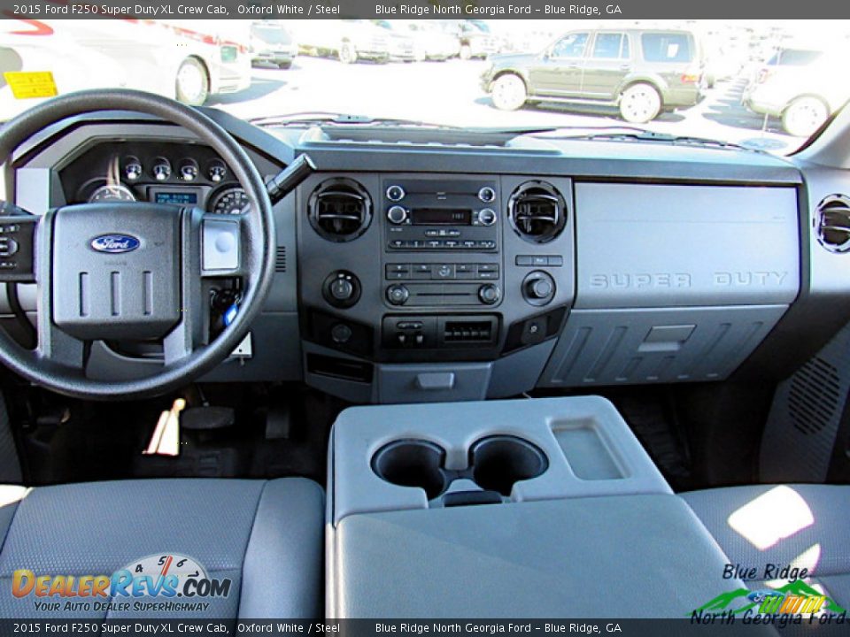 2015 Ford F250 Super Duty XL Crew Cab Oxford White / Steel Photo #13