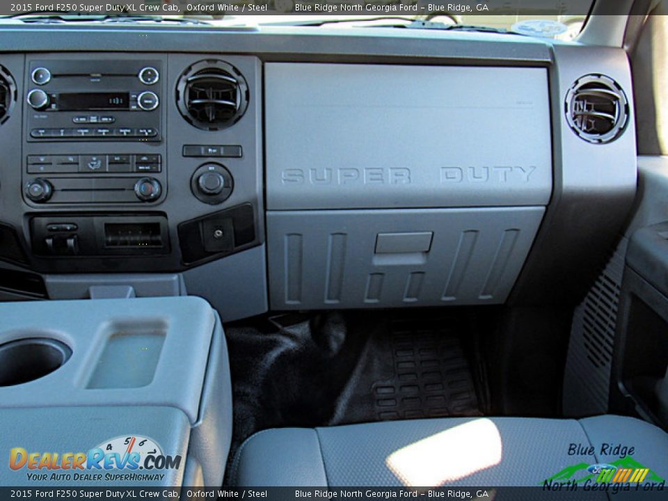 2015 Ford F250 Super Duty XL Crew Cab Oxford White / Steel Photo #14