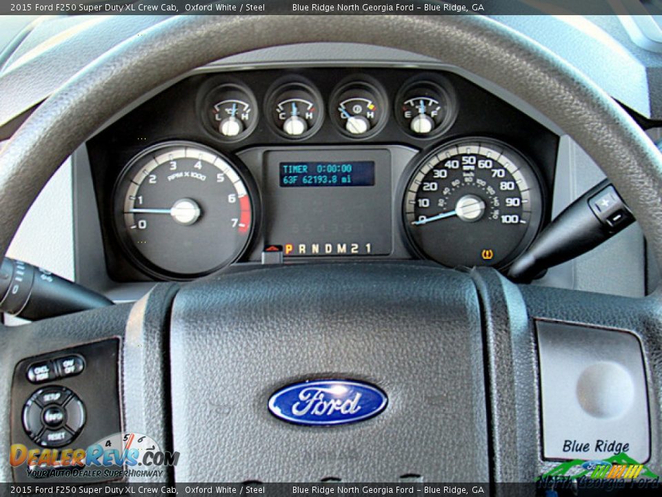 2015 Ford F250 Super Duty XL Crew Cab Oxford White / Steel Photo #15