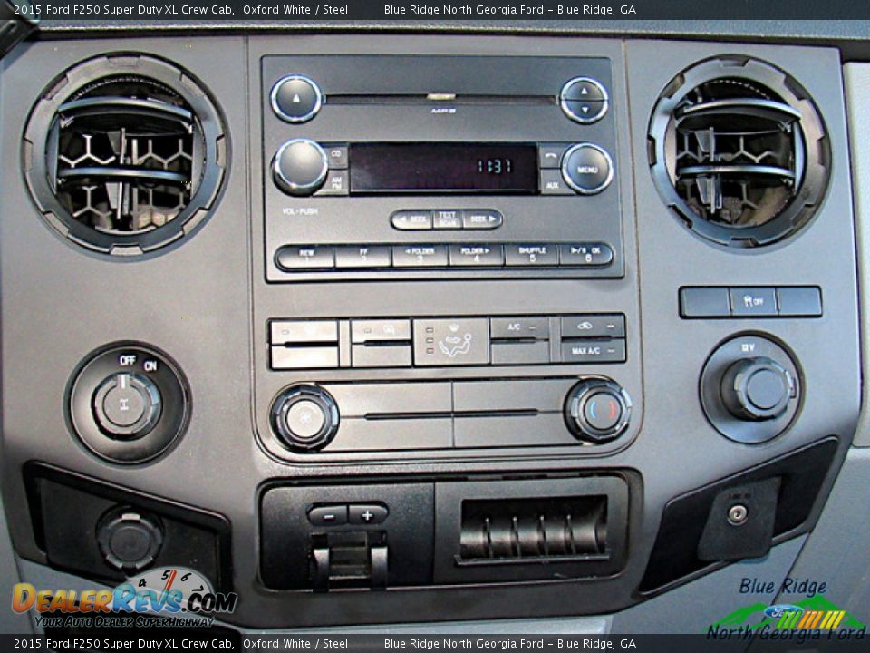 2015 Ford F250 Super Duty XL Crew Cab Oxford White / Steel Photo #16