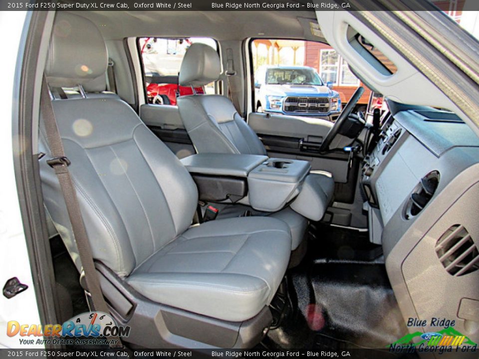 2015 Ford F250 Super Duty XL Crew Cab Oxford White / Steel Photo #23