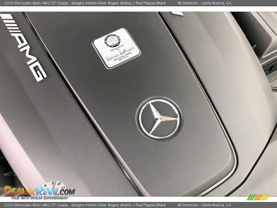 2020 Mercedes-Benz AMG GT Coupe designo Iridium Silver Magno (Matte) / Red Pepper/Black Photo #29