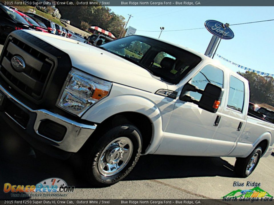 2015 Ford F250 Super Duty XL Crew Cab Oxford White / Steel Photo #25