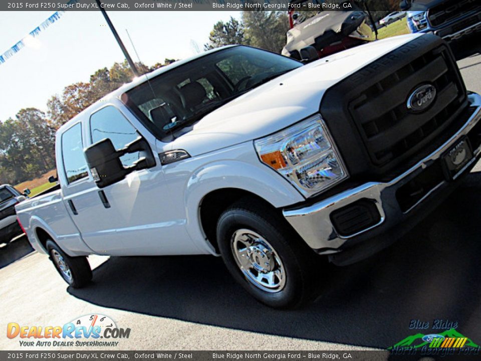 2015 Ford F250 Super Duty XL Crew Cab Oxford White / Steel Photo #26