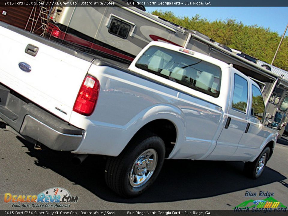 2015 Ford F250 Super Duty XL Crew Cab Oxford White / Steel Photo #27