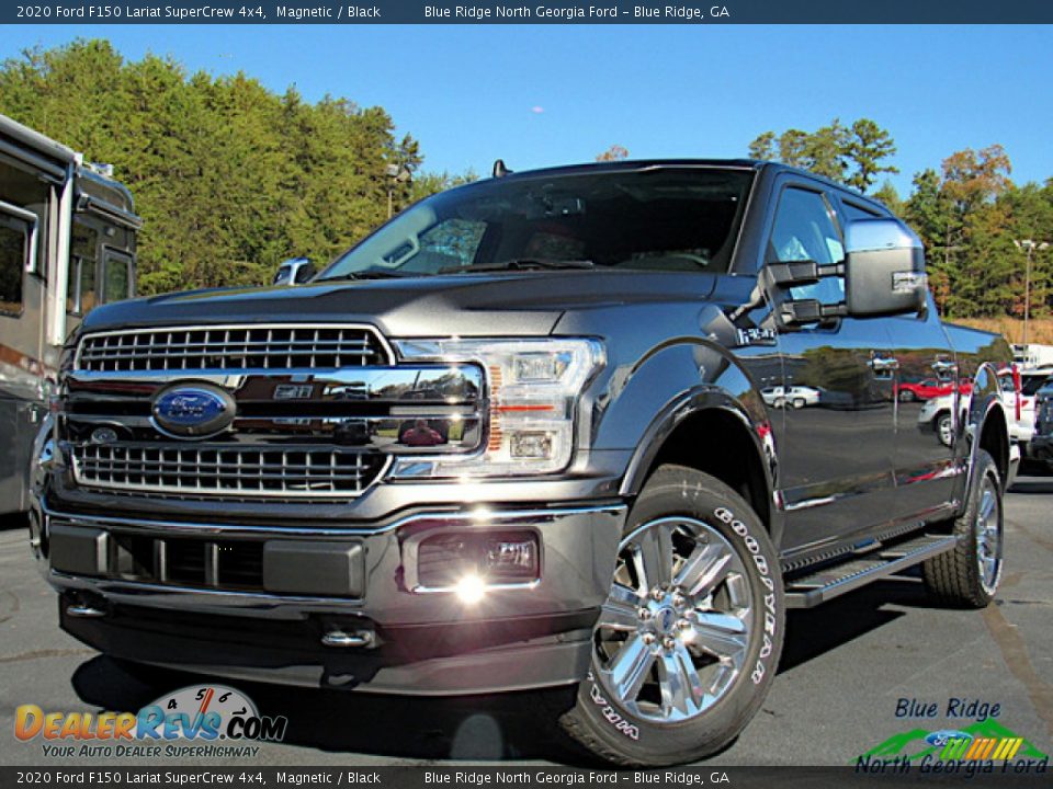 2020 Ford F150 Lariat SuperCrew 4x4 Magnetic / Black Photo #1