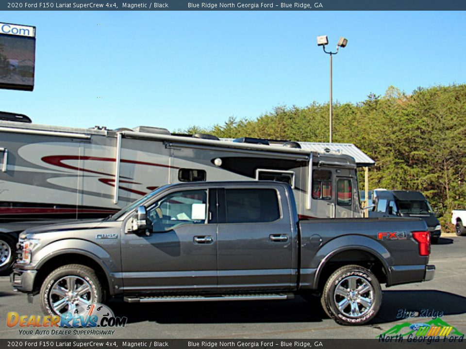 2020 Ford F150 Lariat SuperCrew 4x4 Magnetic / Black Photo #2