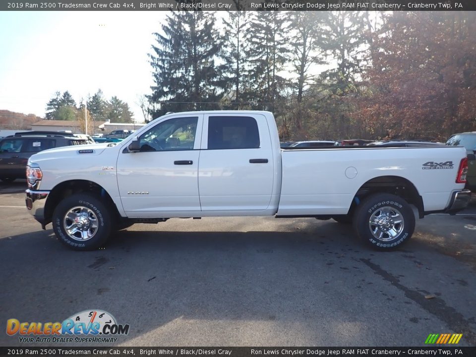 2019 Ram 2500 Tradesman Crew Cab 4x4 Bright White / Black/Diesel Gray Photo #2