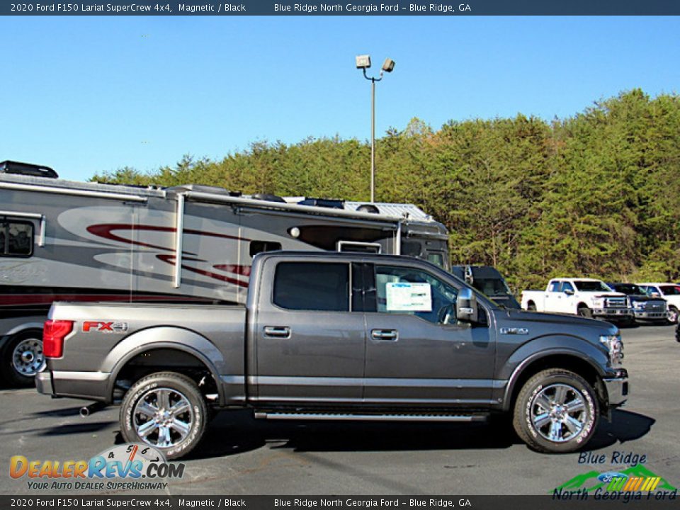 2020 Ford F150 Lariat SuperCrew 4x4 Magnetic / Black Photo #6