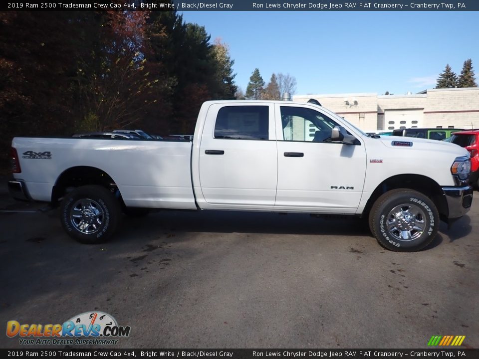 2019 Ram 2500 Tradesman Crew Cab 4x4 Bright White / Black/Diesel Gray Photo #6