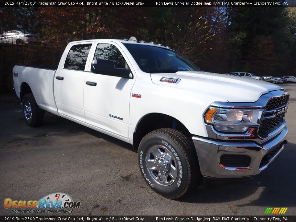 2019 Ram 2500 Tradesman Crew Cab 4x4 Bright White / Black/Diesel Gray Photo #7