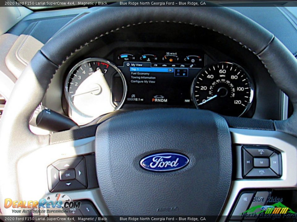 2020 Ford F150 Lariat SuperCrew 4x4 Magnetic / Black Photo #17
