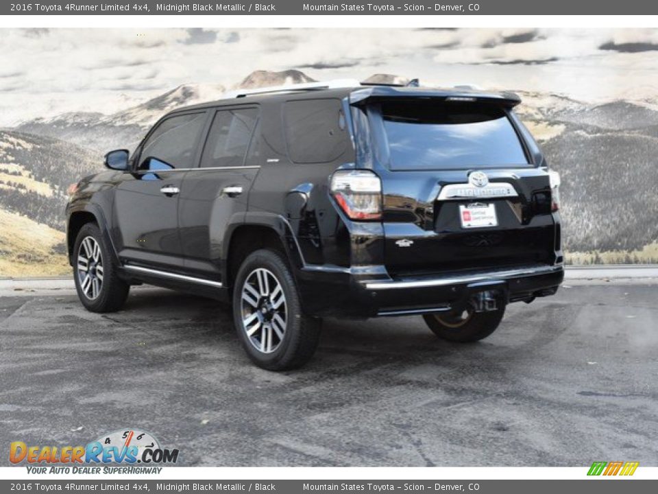 2016 Toyota 4Runner Limited 4x4 Midnight Black Metallic / Black Photo #7