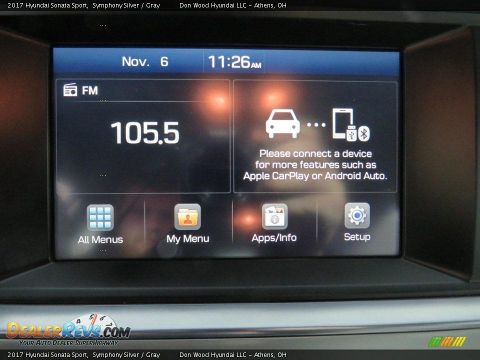 2017 Hyundai Sonata Sport Symphony Silver / Gray Photo #34