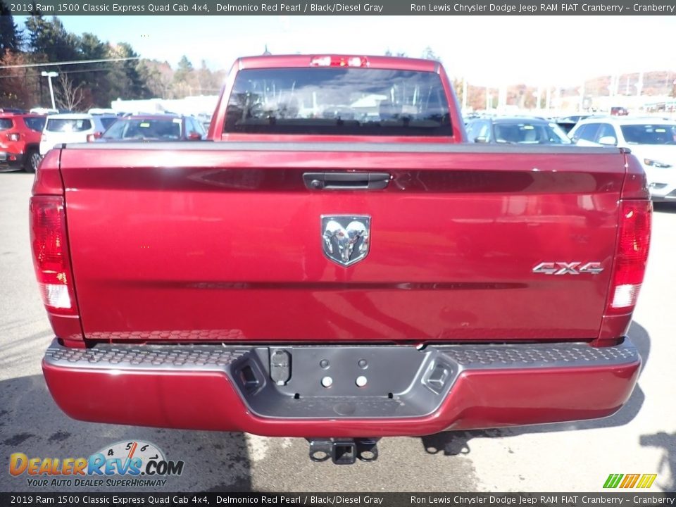 2019 Ram 1500 Classic Express Quad Cab 4x4 Delmonico Red Pearl / Black/Diesel Gray Photo #4