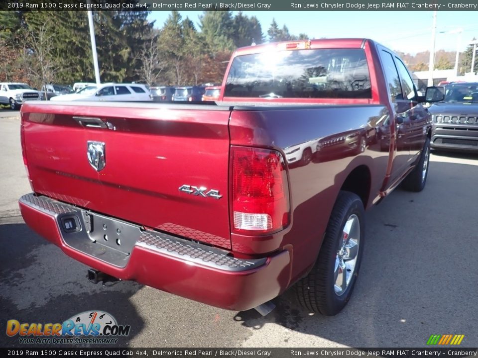 2019 Ram 1500 Classic Express Quad Cab 4x4 Delmonico Red Pearl / Black/Diesel Gray Photo #5