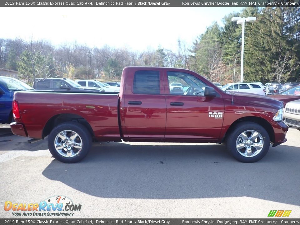 2019 Ram 1500 Classic Express Quad Cab 4x4 Delmonico Red Pearl / Black/Diesel Gray Photo #6
