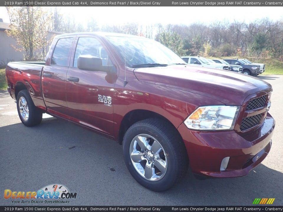 2019 Ram 1500 Classic Express Quad Cab 4x4 Delmonico Red Pearl / Black/Diesel Gray Photo #7