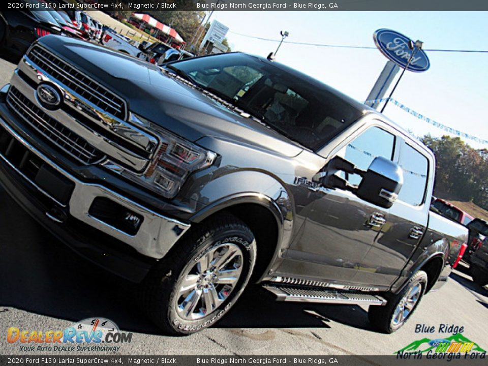 2020 Ford F150 Lariat SuperCrew 4x4 Magnetic / Black Photo #35
