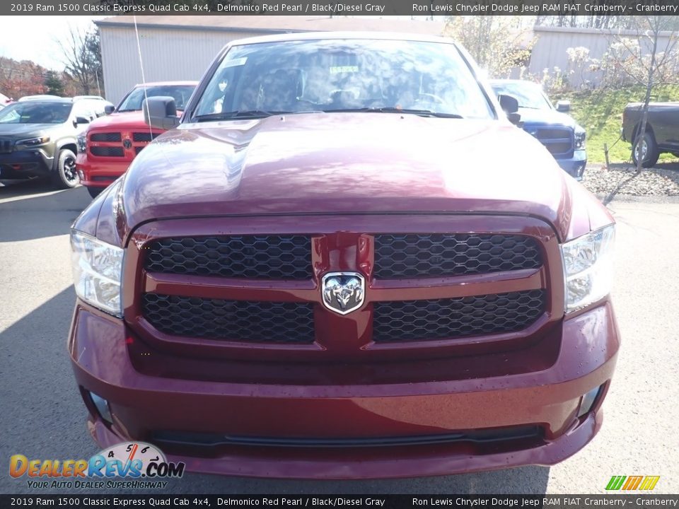 2019 Ram 1500 Classic Express Quad Cab 4x4 Delmonico Red Pearl / Black/Diesel Gray Photo #8