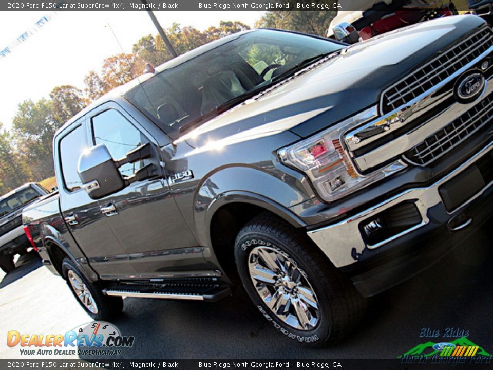 2020 Ford F150 Lariat SuperCrew 4x4 Magnetic / Black Photo #36