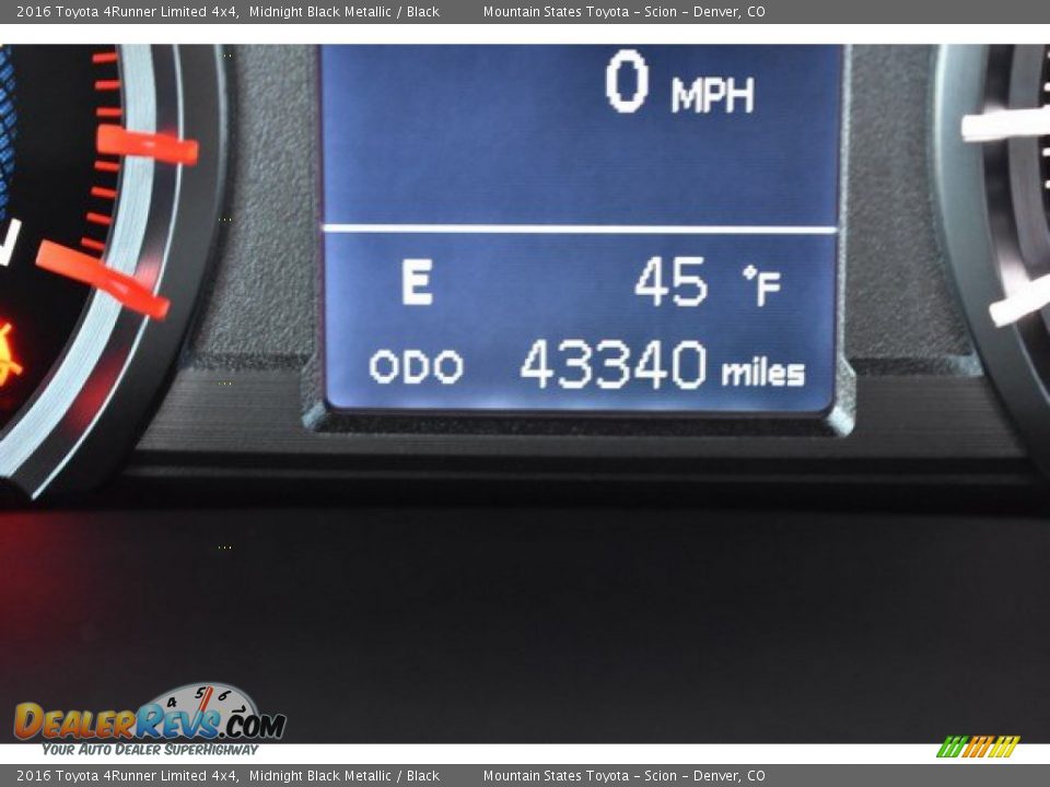 2016 Toyota 4Runner Limited 4x4 Midnight Black Metallic / Black Photo #30
