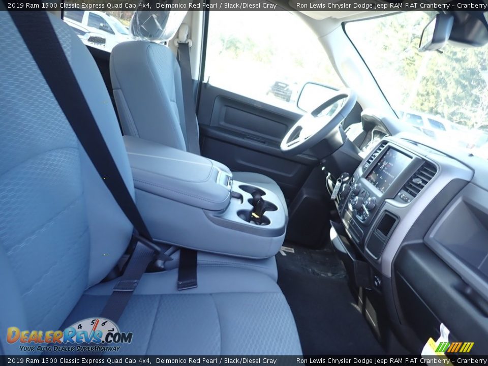 2019 Ram 1500 Classic Express Quad Cab 4x4 Delmonico Red Pearl / Black/Diesel Gray Photo #10