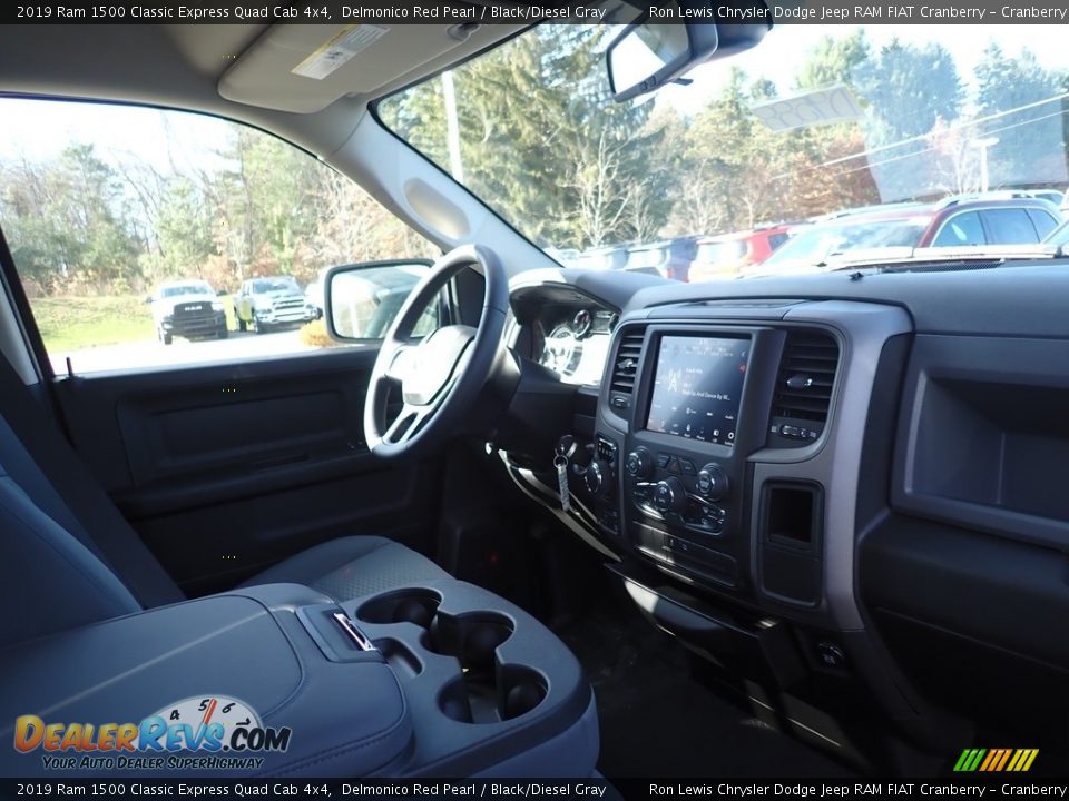 2019 Ram 1500 Classic Express Quad Cab 4x4 Delmonico Red Pearl / Black/Diesel Gray Photo #11
