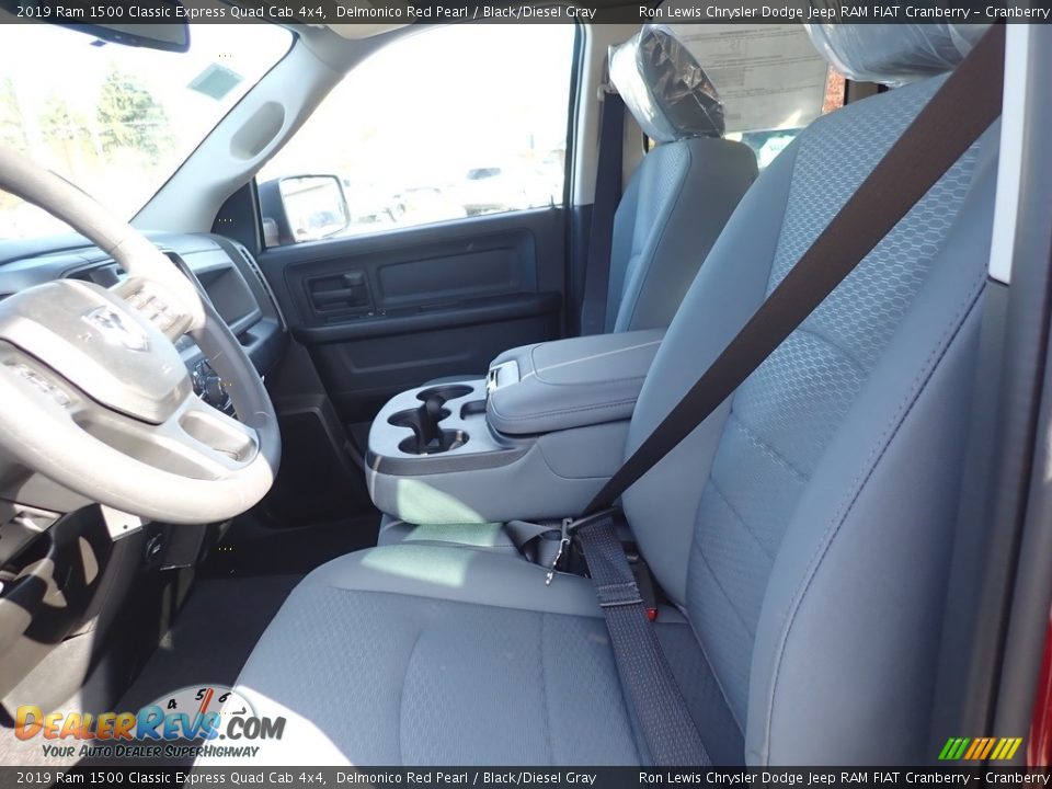 2019 Ram 1500 Classic Express Quad Cab 4x4 Delmonico Red Pearl / Black/Diesel Gray Photo #13