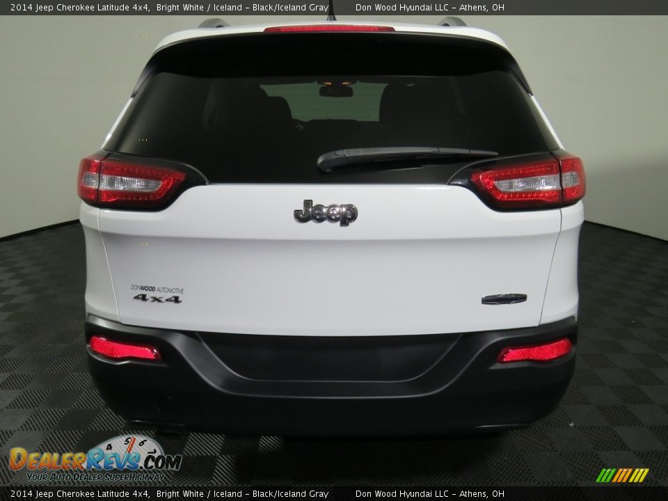 2014 Jeep Cherokee Latitude 4x4 Bright White / Iceland - Black/Iceland Gray Photo #11