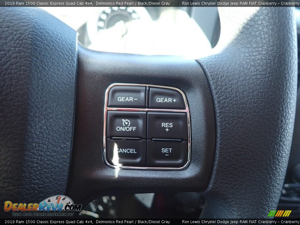 2019 Ram 1500 Classic Express Quad Cab 4x4 Delmonico Red Pearl / Black/Diesel Gray Photo #18