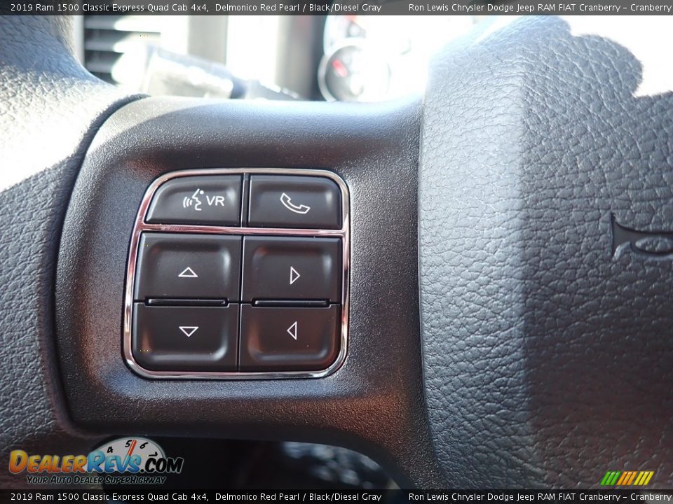 2019 Ram 1500 Classic Express Quad Cab 4x4 Delmonico Red Pearl / Black/Diesel Gray Photo #19