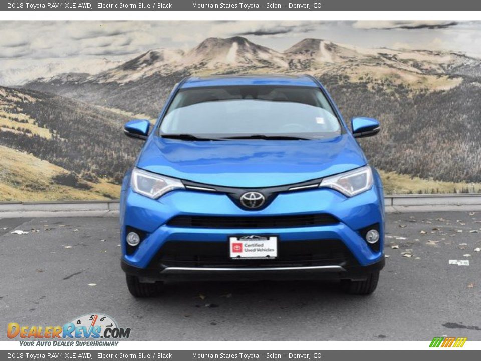 2018 Toyota RAV4 XLE AWD Electric Storm Blue / Black Photo #4