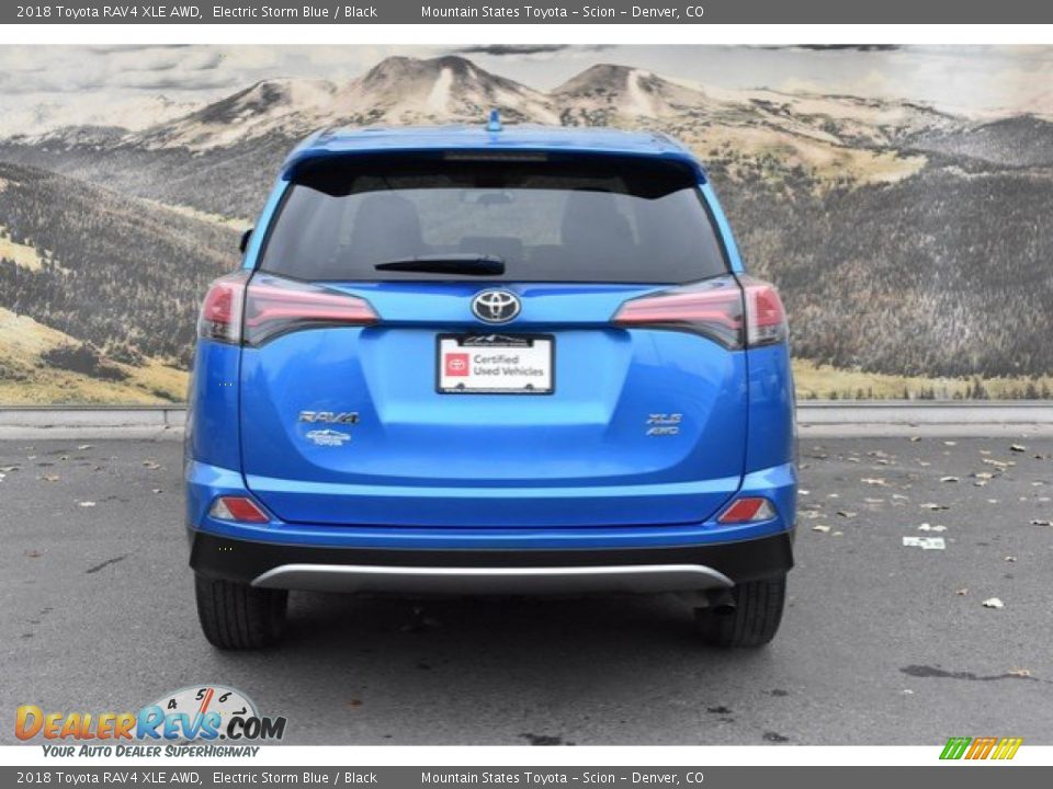 2018 Toyota RAV4 XLE AWD Electric Storm Blue / Black Photo #8