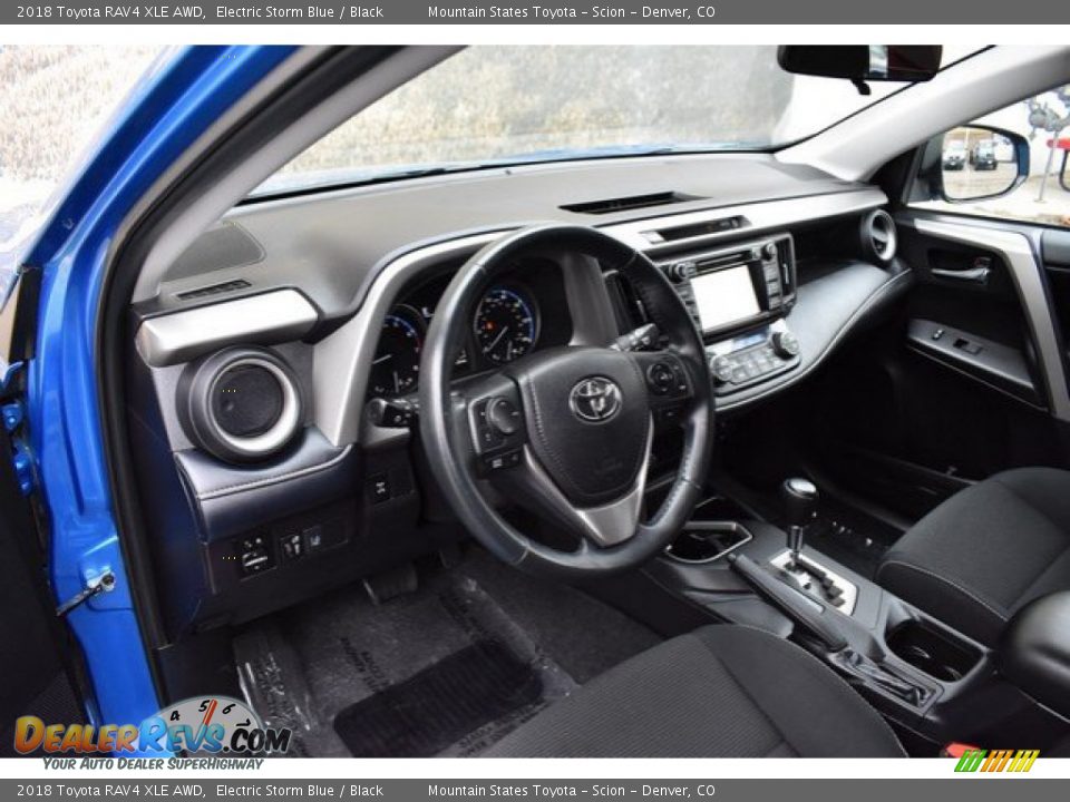 2018 Toyota RAV4 XLE AWD Electric Storm Blue / Black Photo #10