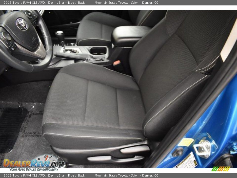 2018 Toyota RAV4 XLE AWD Electric Storm Blue / Black Photo #11