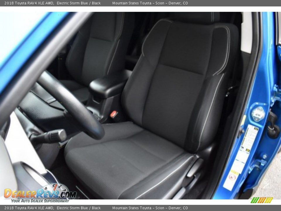 2018 Toyota RAV4 XLE AWD Electric Storm Blue / Black Photo #12