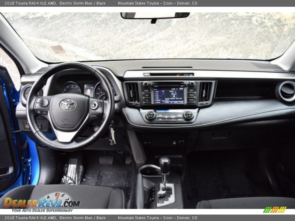 2018 Toyota RAV4 XLE AWD Electric Storm Blue / Black Photo #13
