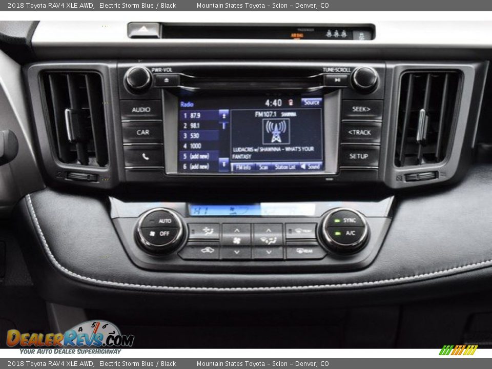 2018 Toyota RAV4 XLE AWD Electric Storm Blue / Black Photo #15