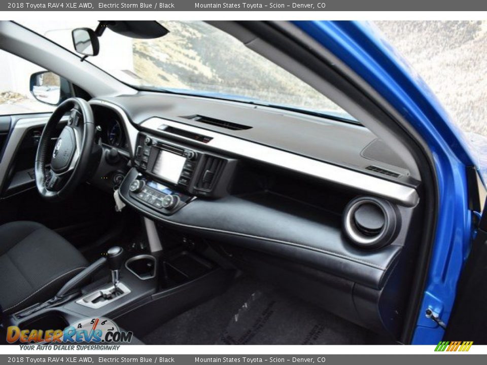 2018 Toyota RAV4 XLE AWD Electric Storm Blue / Black Photo #17