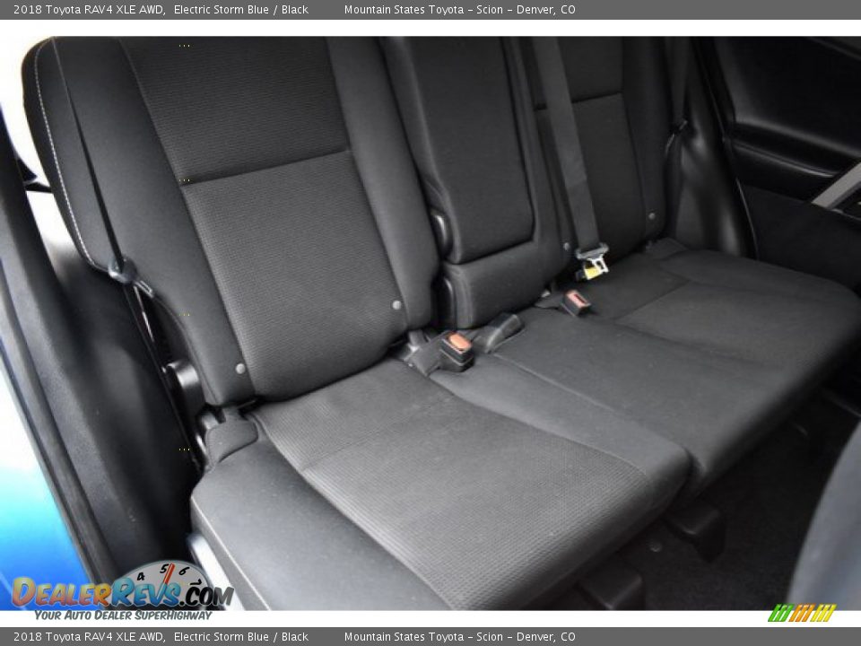 2018 Toyota RAV4 XLE AWD Electric Storm Blue / Black Photo #23