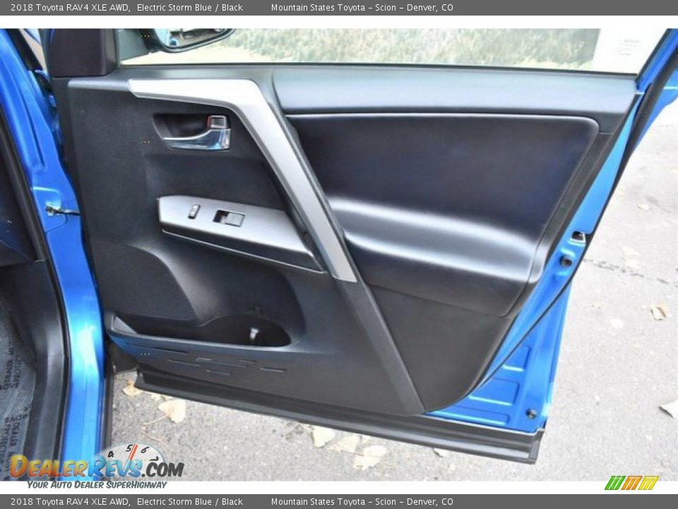 2018 Toyota RAV4 XLE AWD Electric Storm Blue / Black Photo #26