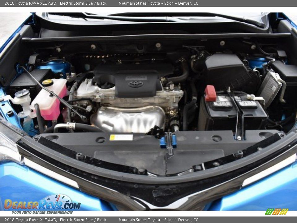 2018 Toyota RAV4 XLE AWD Electric Storm Blue / Black Photo #28