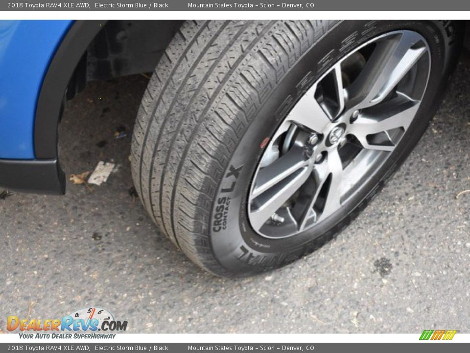 2018 Toyota RAV4 XLE AWD Electric Storm Blue / Black Photo #29